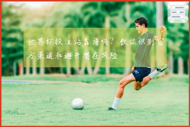 世界杯投注站靠谱吗？教你识别官方渠道和避开潜在风险